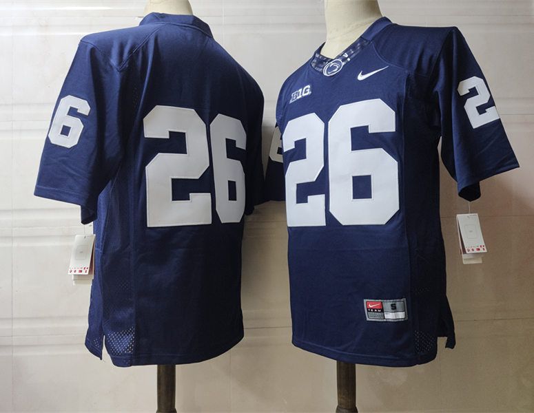 Men Penn State Natty Lions #26 No Name Blue Nike 2025 NCAA Jersey->ncaa teams->NCAA Jersey